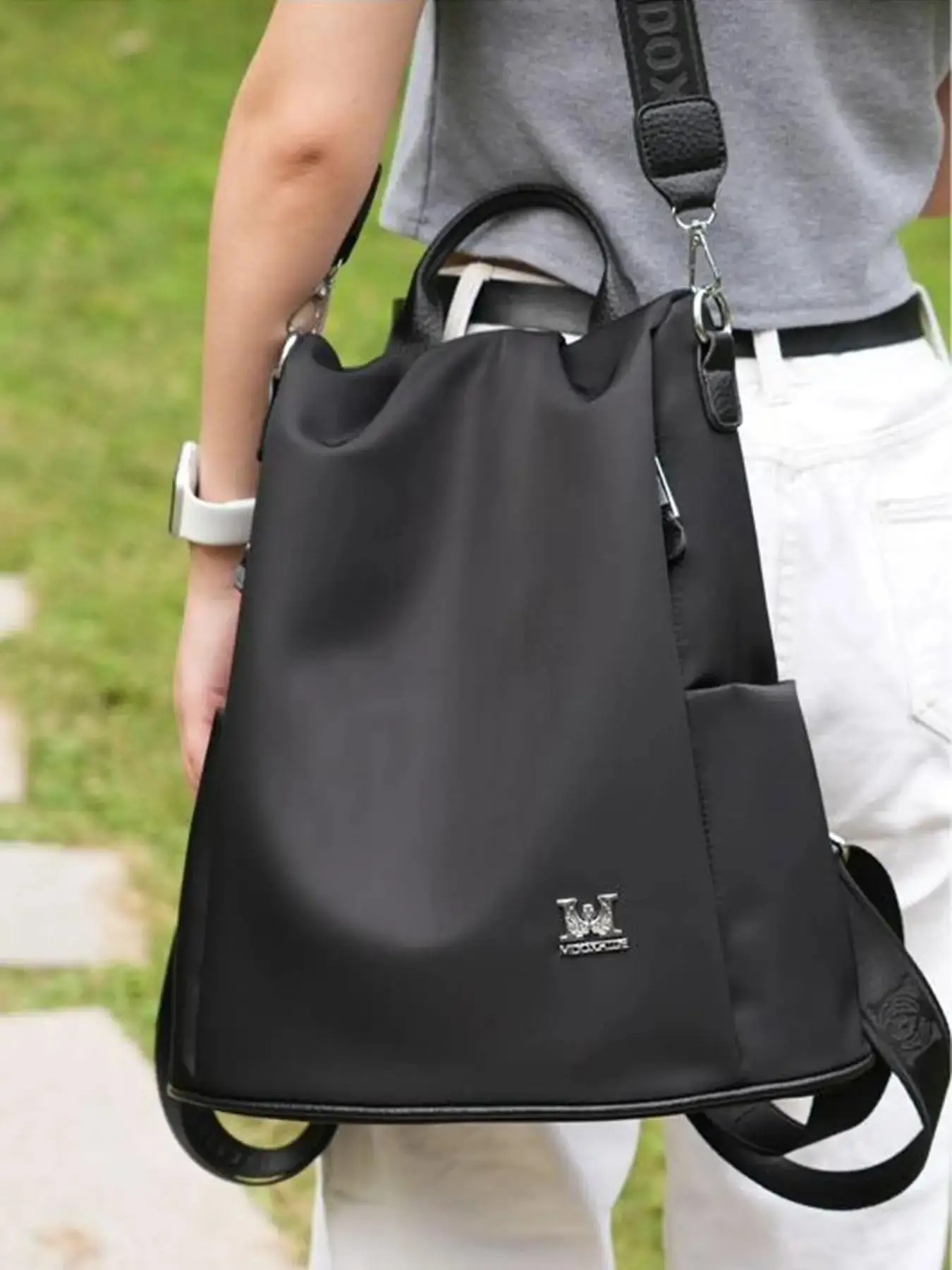 Summer Large Capacity Summer Backpack, Preppy Adjustable Straps School Bag, 2024 Summer Lightweight Oxford Zipper Backpack, Casual Trendy Versatile Hi