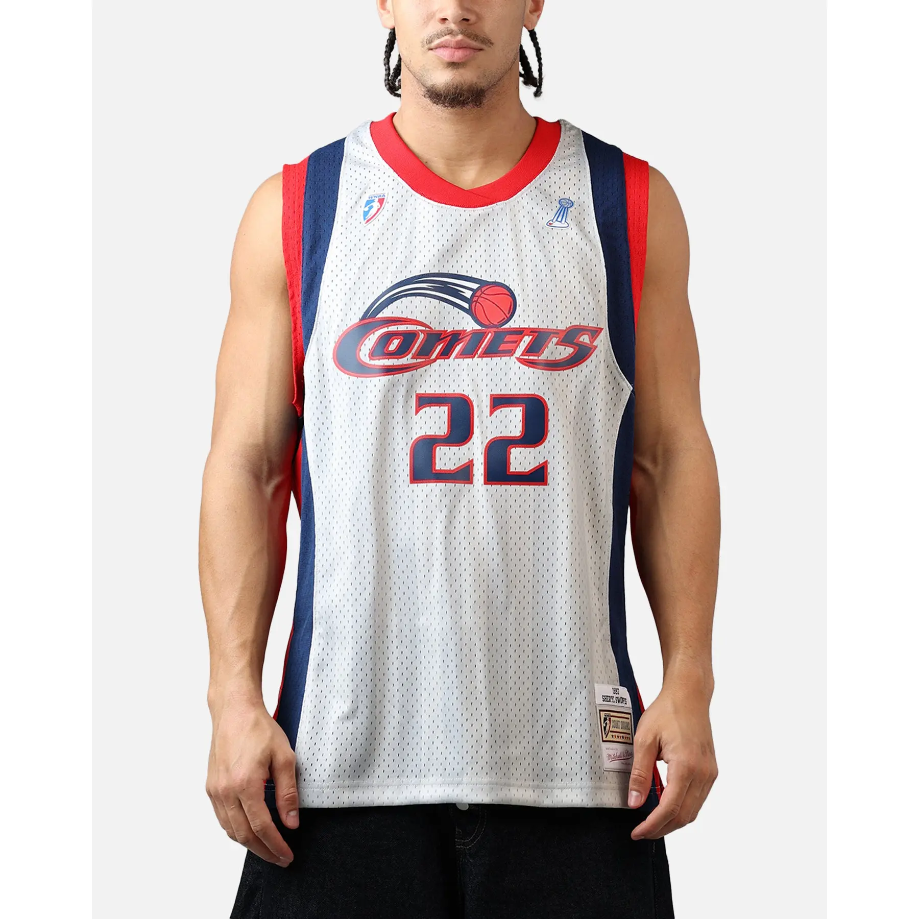 Mitchell & Ness Houston Comets Sheryl Swoopes #22 '97 Road Swingman Jersey Grey