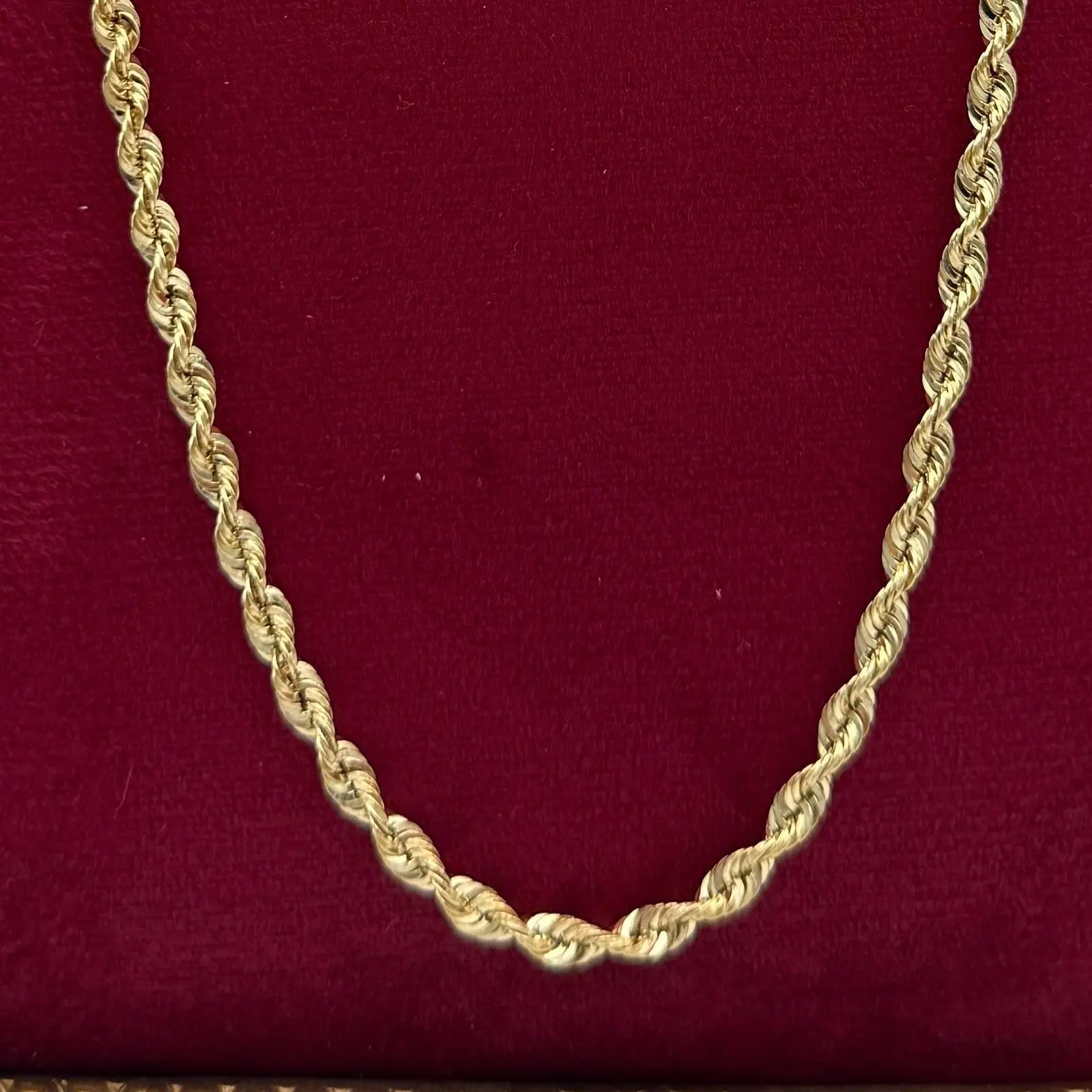 Gold chain 14kt.Rope style 3.5mm