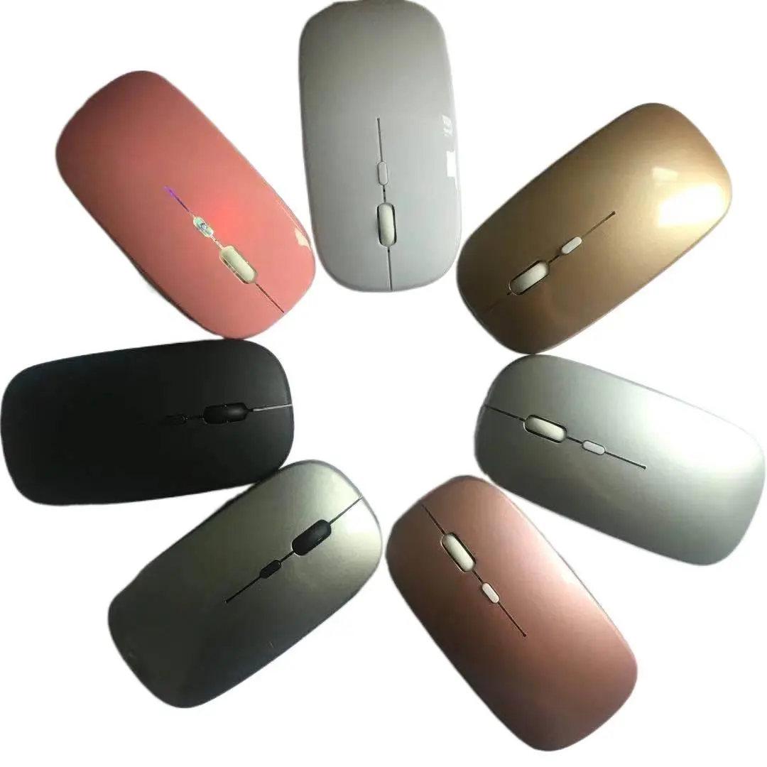 Compatible with Apple and Huawei, dual-mode Bluetooth mouse, silent 2.4G wireless mouse for mobile phones, rechargeable USB receiver