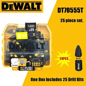 Dewalt Dt70555t Extreme Flextorq 25pc Set, Impact Drill Ph2 25mm Bit, Small Bulk Storage Case, Power Tool Accessories