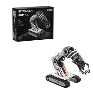 Technology Tracking Robot Arm Building Set 1468 Pieces, Remote Control & APP Control Upgrade Version, Stem Education Toy for Teens Adults