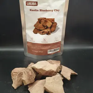 Natural Blueberry Edible Kaolin Clay, Pure Raw Mineral, Zero Additive & Mild Slight Viscosity-200g