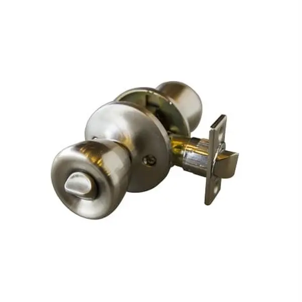 Terrace 6 Way Latch Privacy Door Knob, Satin Nickel