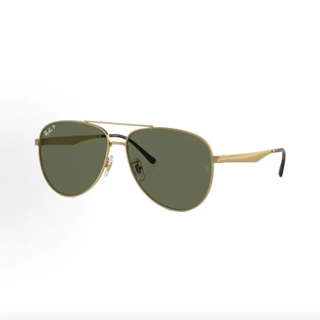 Pre-owned Brand new Ray Ban Original Aviator Polarized Sunglasses RB3025, Polished Gold Frame / Polarized G 15 Green LensPolarizedPolarized （Do not purchase directly. Contact us for details.）