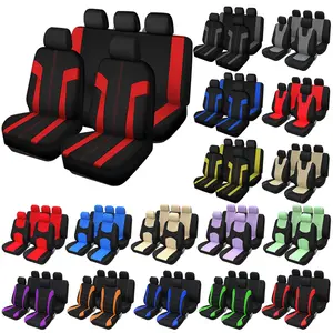 Seat Covers for Cars Full Set, Front Seat Covers with Matching Back Seat Cover, Stylish Car Seat Protectors