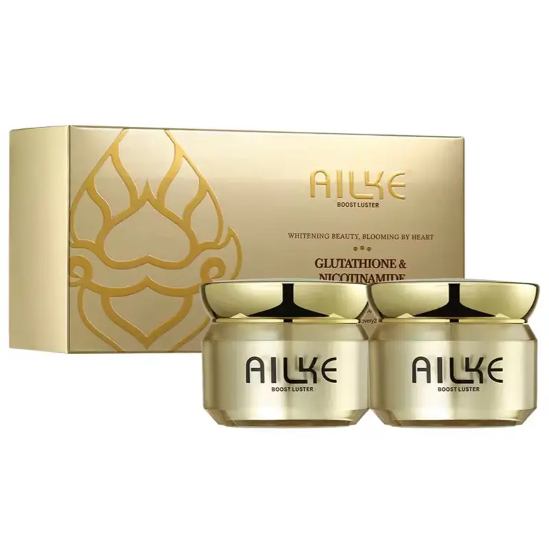 AILKE Boost Luster Facial Care Set  Luxury Gold Face Cream, Cleanser,  Serum & Moisturizers for Deep Hydration & Radiant Skin Neck Firming Renewal  - TikTok Shop