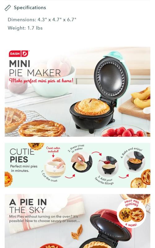 Mini Pie Maker