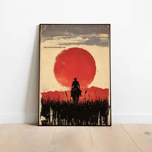 Red Dead Redemption Poster, Red Dead Poster, Red Den Print, Comic Book Poster, Red Dead Redemption POSTER