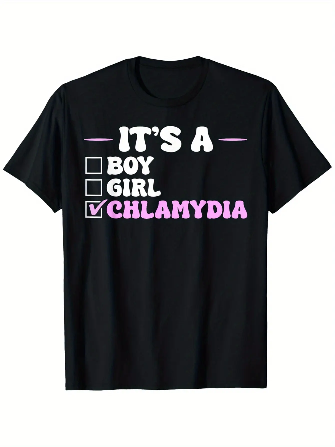 Chlamydia Survivor T-Shirt Suitable for Unisex Personality Casual Round Neck Outdoor Short-sleeved T-shirt Slightly Elastic  Cotton S-XXXL