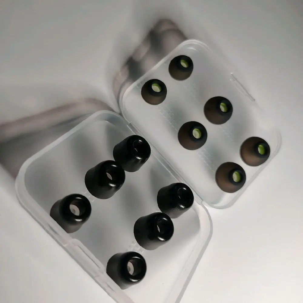 Memory Foam + Silicone Eartip Kit - 6 Pairs S/M/L Replacement Tips for IEM Earbuds
