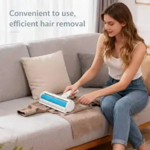 Pet Hair Remover Roller, Reusable Pet Dander Roller for Furniture, Sofa, Carpet, Portable Multi-Surface Hair Removal Tool