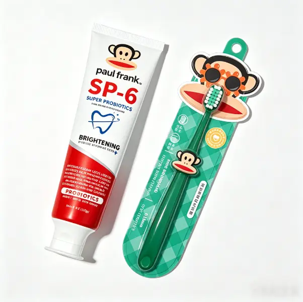 Toothbrush and Toothpaste Series Paul Frank Daily Cleaning Toothpaste is suitable for daily brushing, helps remove residue from the tooth surface, and supports family oral hygiene habits.