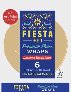 Fiesta Fit Sundried Tomato Basil Wraps - Pack of 3