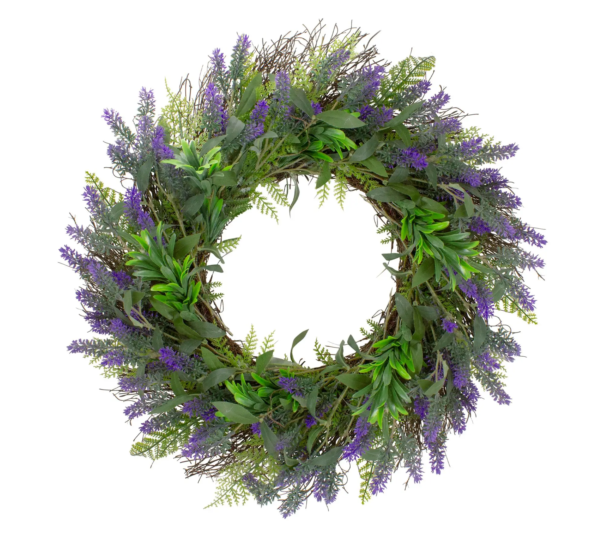 Northlight Lavender and Spring Foliage Floral Wreath Northlight Lavender and Spring Foliage Floral Wreath