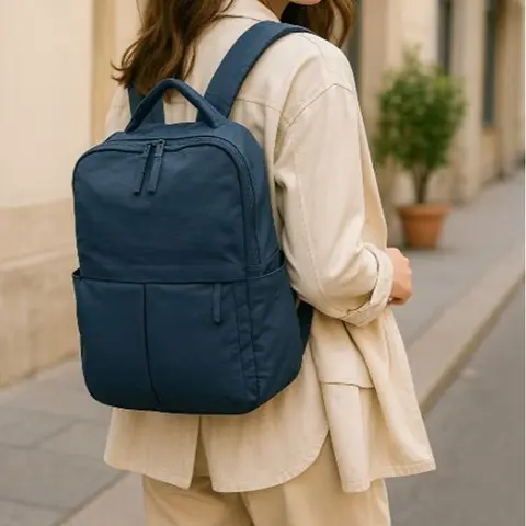 Women's Oversized XL Ampere Creations Luna Nylon Fashion Lightweight School Backpack - Laptop Holder, Multiple Compartments, Travel Strap, Work Commute Use for Casual College & Student Class Needs, School Backpacks
