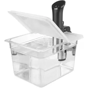 Sous Vide Container 12 Quart EVC-12 with Collapsible Hinged Lid Compatible with Anova Nano or AN500-US00 or Anova Pro 3.0 or Anova Mini, Also Fits