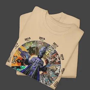 Ghost Band 2025 Tour T-Shirt, Retro Album Artwork, Limited Edition Rock Culture Design, Unisex Ghost Graphic Tee for Fans