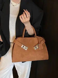 Ladies' Handbag Autumn Winter Casual Fashion Simple Retro Style, Daily Commuting Shopping Dating Gift Giving Versatile Design, Elegant Minimalist Handbag