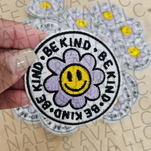 Be Kind Floral Hat Patch (3 Patches)