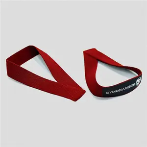 Gymreapers Olympic Lifting Straps - Red, Durable Cotton Grip Support