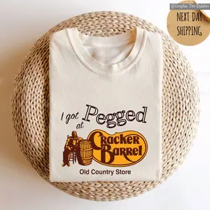 #IGotPeggedatCrackerBarrelOldCountry T-Shirt, Vintage #CrackerBarrel Tee, Funny Tee, Vintage Shirt , Solid Colors