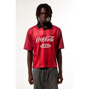 Coca-Cola Men's by Pacsun Sport Tek Short Sleeve Soccer Jersey - Multicolor