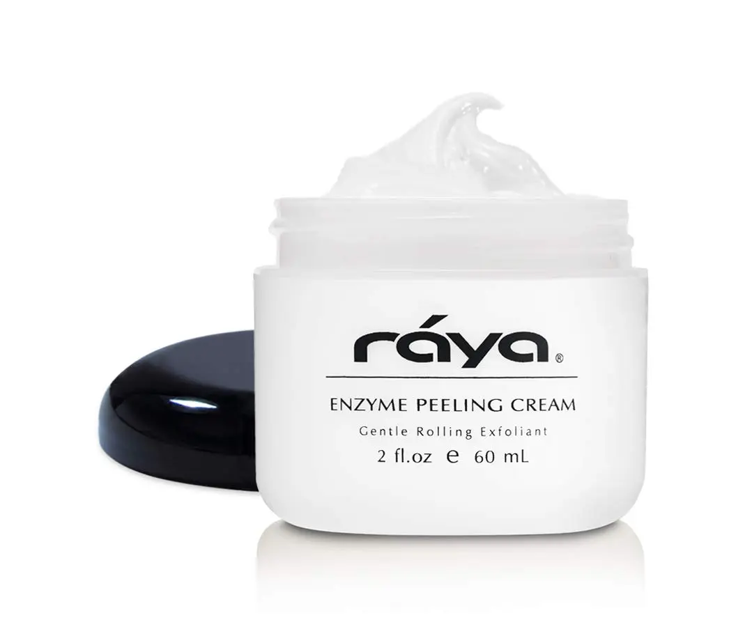 RAYA Enzyme Peeling Facial Cream (109) | Gentle, Exfoliating Treatment for Sensitive Skin | Cleanses, Polishes, and Improves Complexion