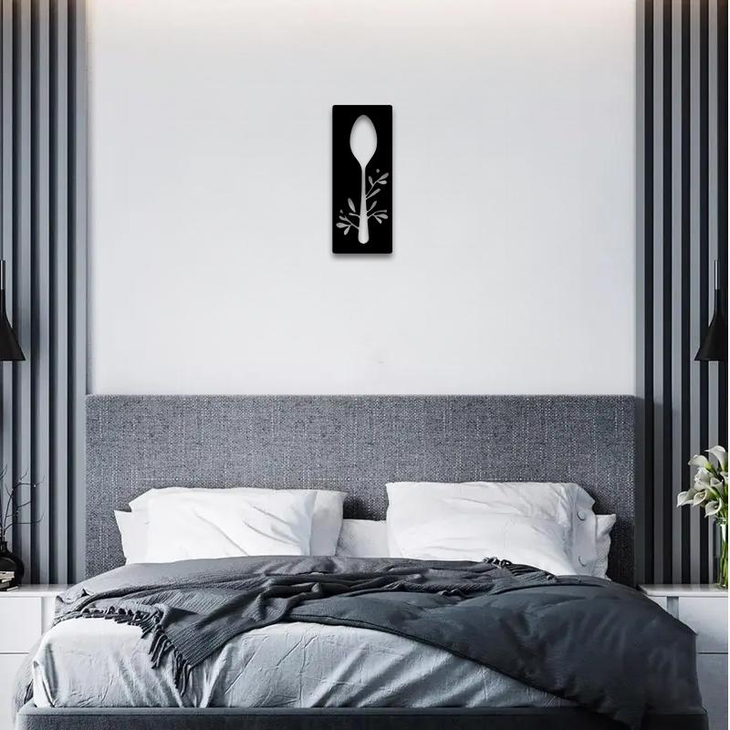 1pc Spoon & Branch Metal Wall Art, Spoon & Branch Statue Mural, Perfect for Kitchen, Pantry, Culinary Wall Decor, Housewarming Decor, Ideal Gift for Chefs