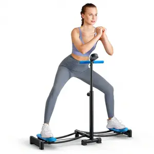 Ski Machine Simulation Ski Trainer Adjustable Height Ski Machine Exercise Leg Pelvic Floor Muscle Exercise Fitness Equipment Fun Aerobic Fitness Equipment Suitable for Home Full Body Exercise
