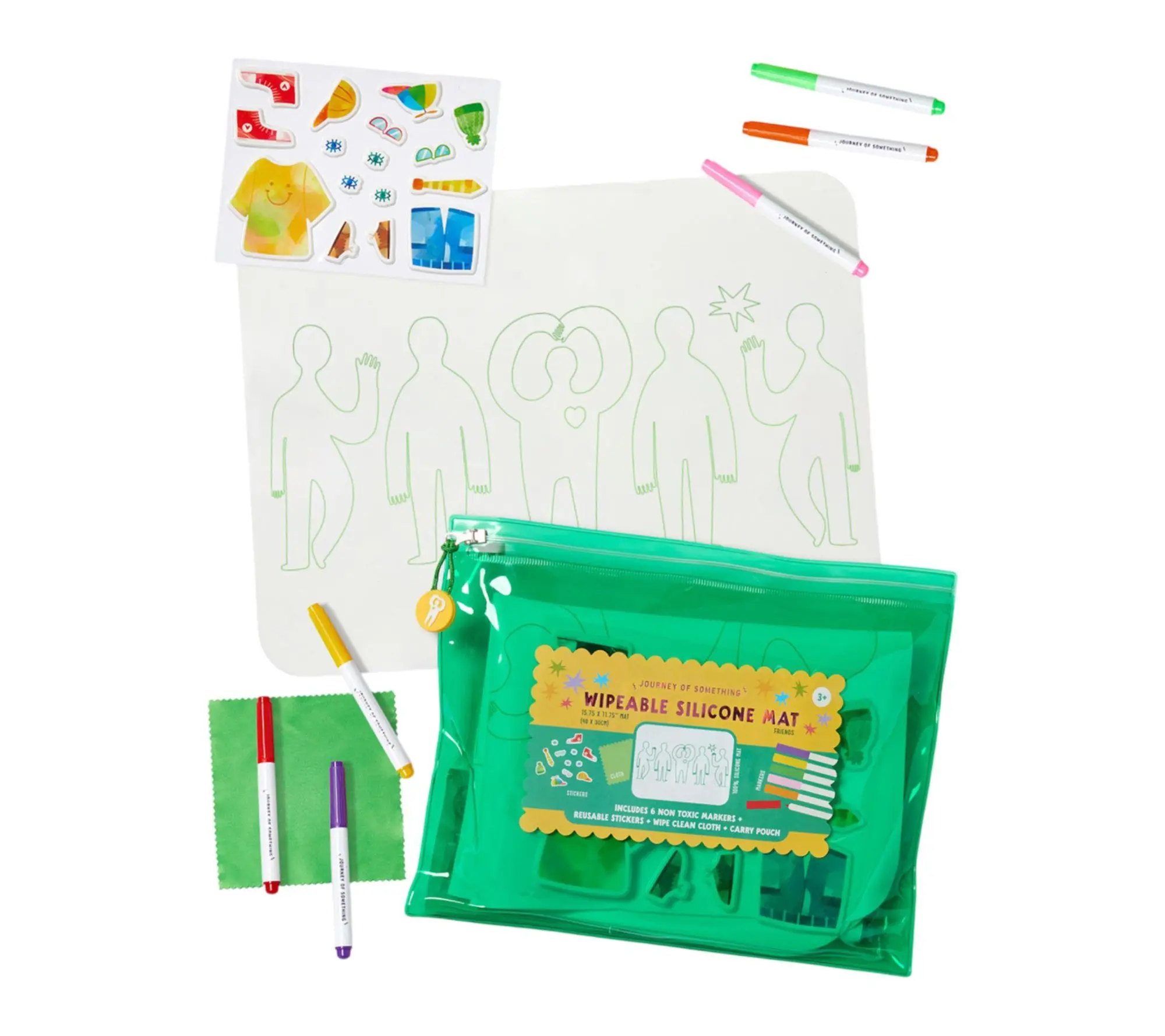 Journey of Something Wipeable Mat Friends Coloring Kit