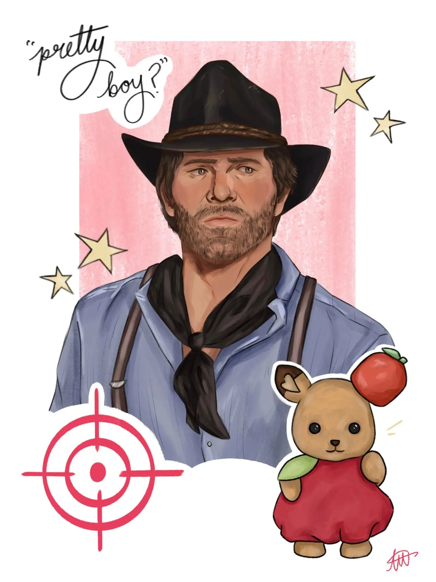 Arthur Morgan x Calico Critter Art Print