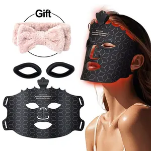 Free Ship Wireless LED Face Mask Brighten Skin Tone Home Use Silicone Mask 7 Colors LED Beauty Mask Professional Led Light Facial Mask Beauty Equipment Face Care Device