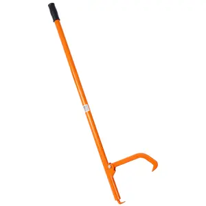 Cant Hook Hook Logging Tool Log Roller Tool, Retractable Opening Steel Handle 48Inch Length (Opening 14")