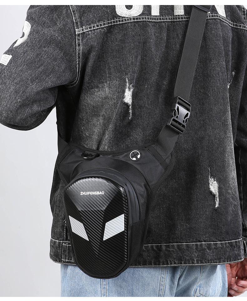 Men's or Women's Cycling Leg Bag Motorcycle Gear Waterproof Reflective Rider Bag Outdoor Sports Motorcycle Travel Crossbody Waist Bag for Hiking