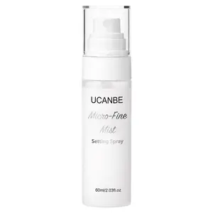 UCANBE Dewy Setting Spray for Makeup, Long Lasting Hydrating Make Up Finishing Spray for Face, Micro-Fine Mist Fixing Spray for Dewy Glow Finish, Lightweight & Waterproof for up to 16 Hours Wear