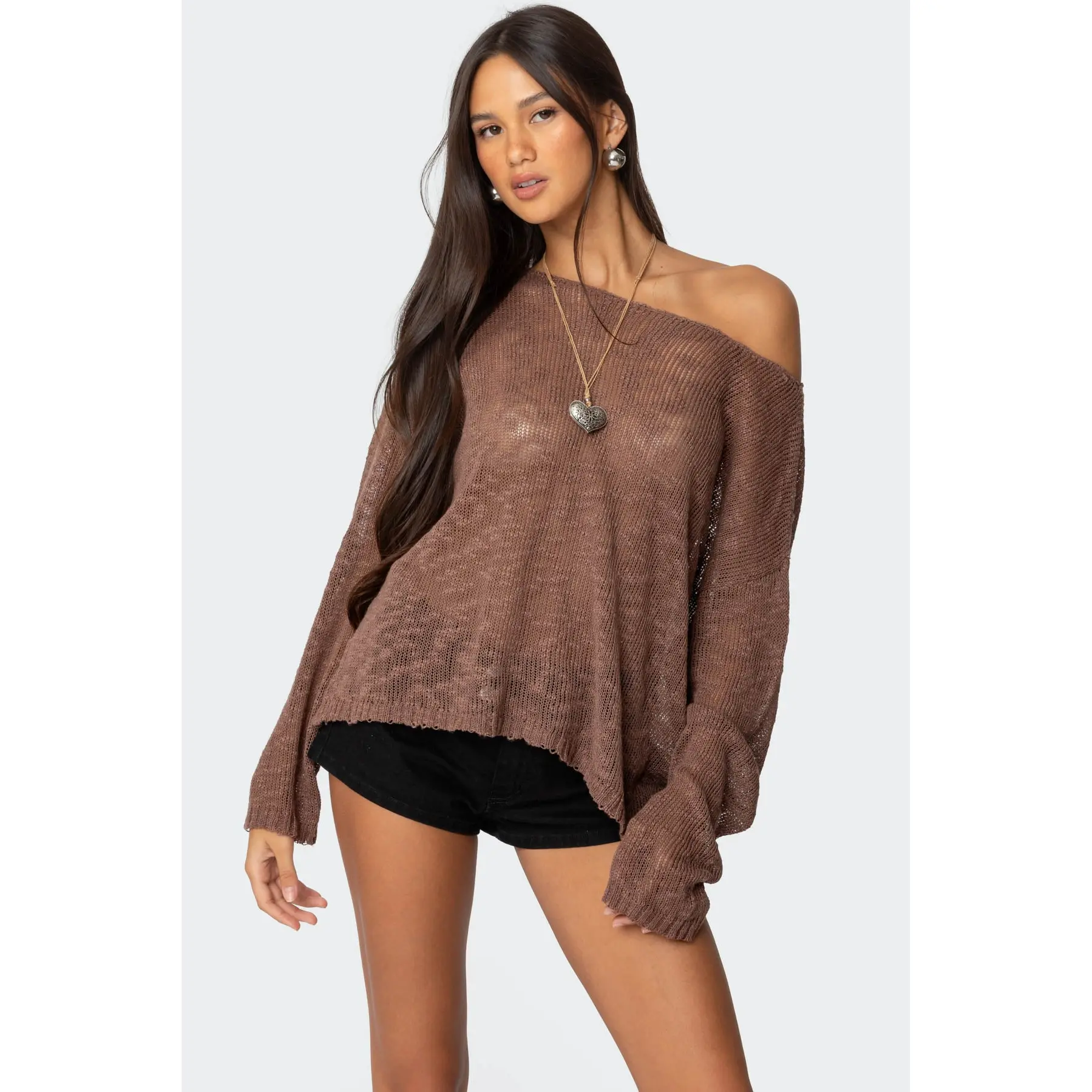 Bri Oversized Boat Neck Sweater Bri Oversized Boat Neck Sweater