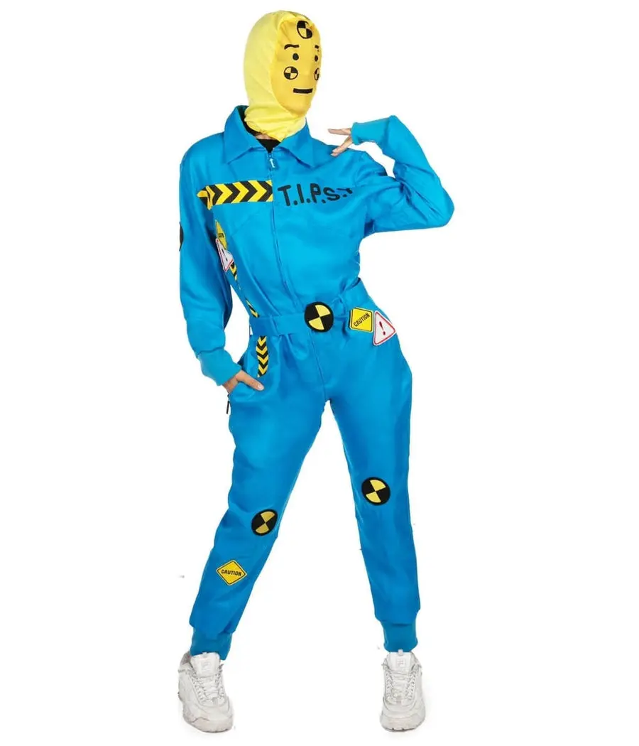 Women's Crash Test Dummy Costume Women's Crash Test Dummy Costume
