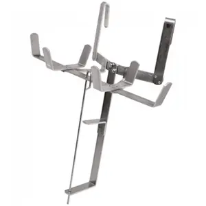 212 MAIN 12 in. Aluminium Mud Pan & Tape Roll Holder - Belt-Mounted Home Organizer Hook for Work Use, Enables Hands-Free Operation