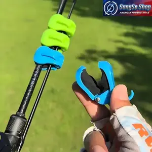 2PCS Fishing Rod Clip Holder, Quick Attach Fishing Rod Organizer with Soft Grip Design, Portable Tackle Storage Accessory for 2-Piece Rods, Boat Kayak Fishing Gear and Outdoor Angling Equipment