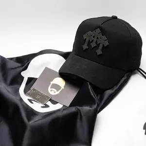 El Barbas Hats Chrome Blackout FULL Box Stylish Black Cap with Unique Chrome Embroidery for Everyday Wear