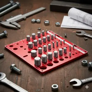 Professional Thread Gauge Set, 34 Metal Thread Checkers, Accurate Pitch Measurer, Nut & Bolt Identifier, Portable Thread Inspection Kit, DIY Machinist Tools, Durable Pitch Detectors for Engineering & Automotive Repair