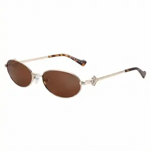 ZENOTTIC Trendy Oval Sunglasses, Y2K Designer Metal Frame,Clean HD Lense,Fashion Accessories,Gift Ideas