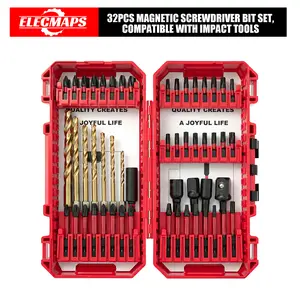 ELECMAPS Screwdriver Bit Set, Rapid Load,  32-Piece