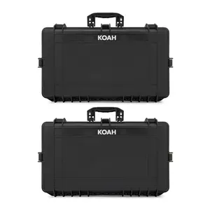 Koah Weatherproof Hard Case with Customizable Foam (28 x 17 x 7 Inch, 2-Pack)