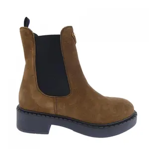 Pre-owned PRADA Calfskin Small Leather Goods Calf Suede Boots
