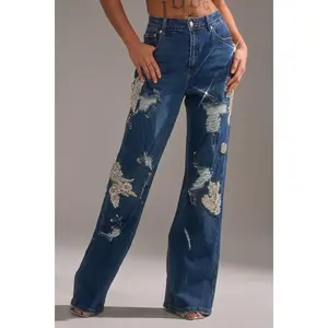 LETS GO BABY DISTRESSED DENIM