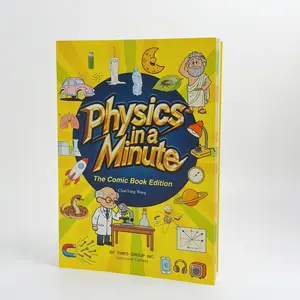 100000WHYS+Physics in a Minute Comic Book Edition Fun Science Learning for Kids & Adults,,Fun Science Book,Stem Learning Book,Cartoon Physics Guide fact