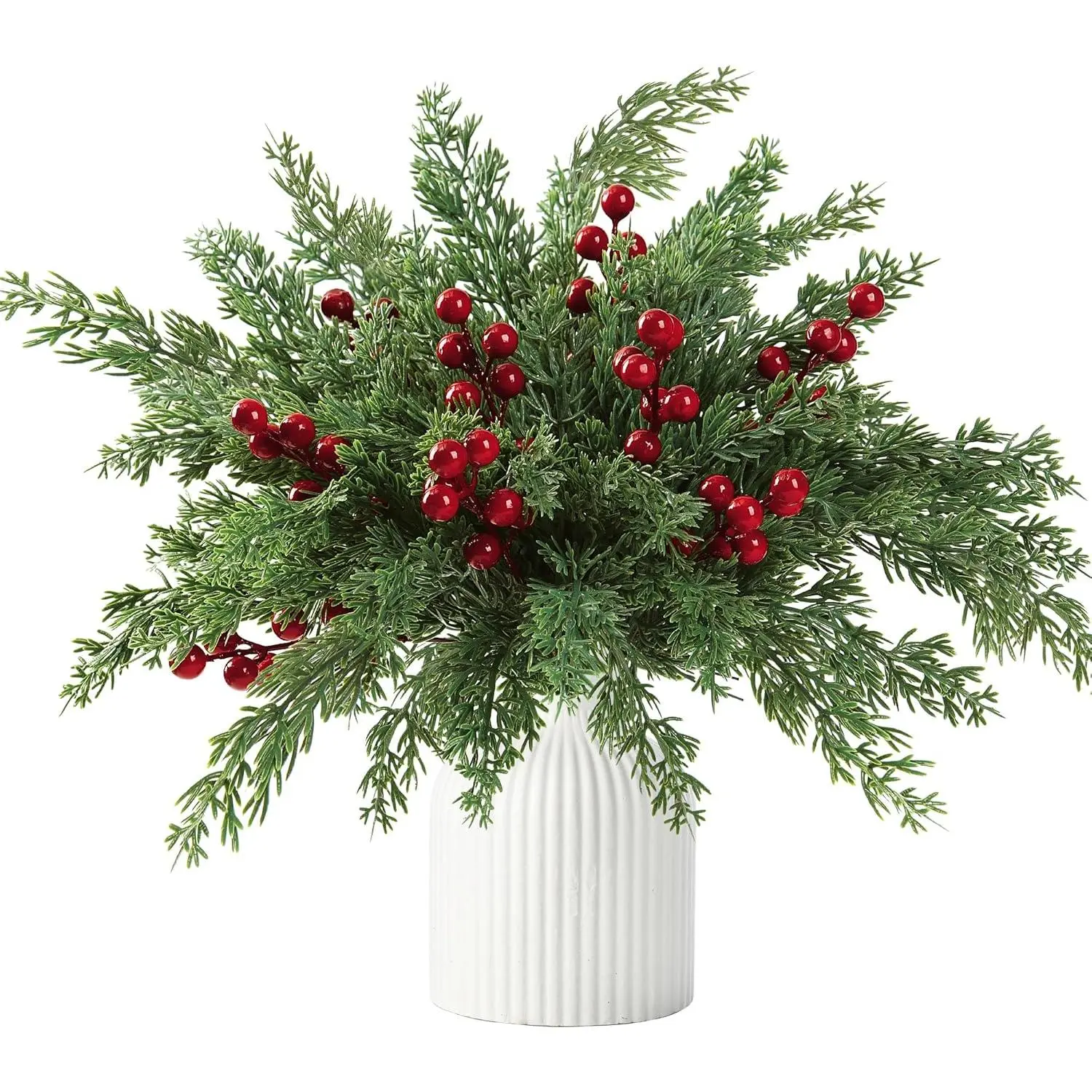 45 Pcs Artificial Pine Branches Fake Evergreen Norfolk Pine Picks