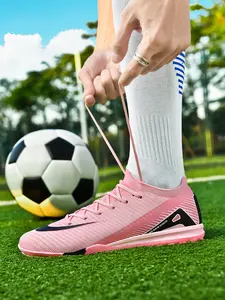 1 Pair Unisex Soccer Cleats | Lightweight | Cushioned | Low-Top | Turf | Breathable | Comfortable Fit | Shock Absorbing | Ideal for Competitive Matches, Daily Training, Artificial Turf & All Skill Levels